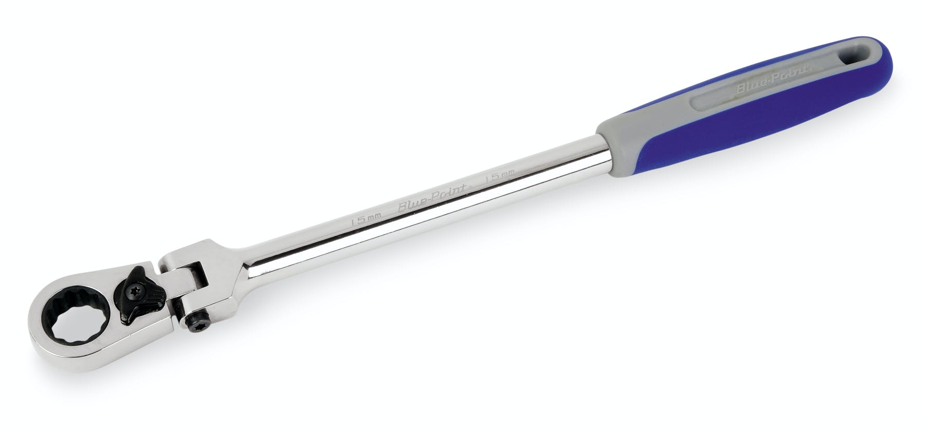 15 mm 12-Point Metric Locking Flex-Head Ratcheting Box Wrench (Blue-Point®) | BOERMFLCG15 15 mm 12-Point Metric Locking Flex-Head Ratcheting Box Wrench (Blue-Point®) | BOERMFLCG15